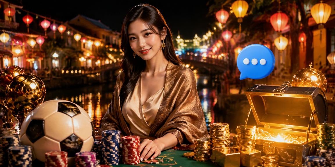 Người hâm mộ bóng đá theo dõi trận đấu và đặt kèo tại Hội An với khung cảnh đèn lồng đặc trưng